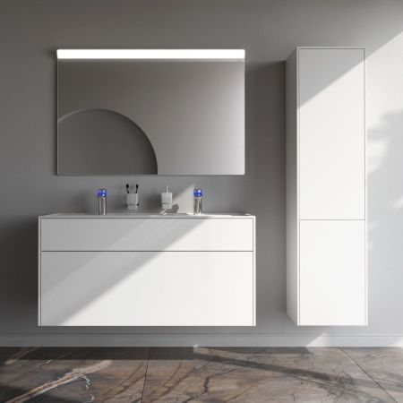 M50AFHX1203WM Inspire V2.0, База под раковину, подвесная, 120 см, 3 ящика, push-to-open, белый матов, артикул M50AFHX1203WM