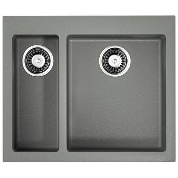 Мойка, OMOIKIRI, Bosen, число чаш-2, ширина, мм-590, глубина, мм-500, высота, мм-220, тип установки-встраиваемый, отверстия для смесителя-3 промаркированных, с переливом, сифон и донный клапан в комплекте, автоматический донный клапан приобретается отдель