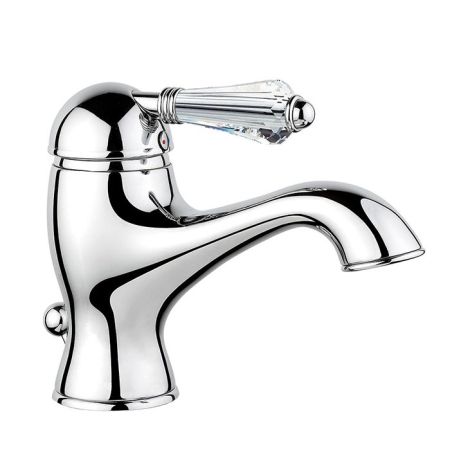 Nicolazzi Cristallo Смеситель для раковины однорычажный, с донным клапаном, цвет: хром, артикул 3402CR33