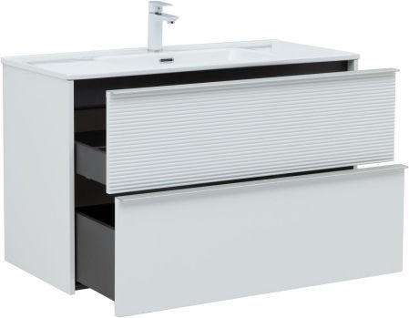 Тумба под раковину Aquanet Вита 100 белый матовый, артикул 00330474