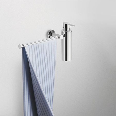 Дозатор для мыла с полотенцедержателем Colombo Design Plus W4975 Хром, артикул W4975