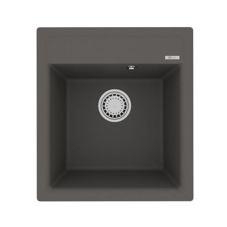 Кухонная мойка Lemark HANKA 450 врезная прямоугольная из кварцгранита цвет: Серый шёлк (9910011), артикул 9910011