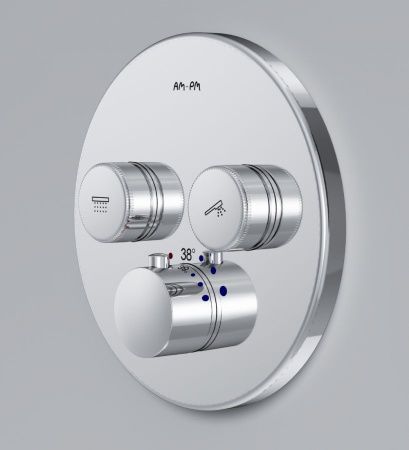 F50A85700 Inspire V2.0, TouchReel смеситель для 2 потребителей с термостатом, монтируемый в стену, х F50A85700 Inspire V2.0, TouchReel смеситель для 2 потребителей с термостатом, монтируемый в стену, х