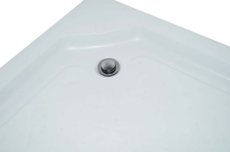 Душевой уголок Parly Z911 90х193 профиль Полированный алюминиевый стекло прозрачное