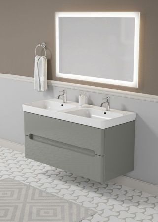 Тумба с раковиной SanVit Форма 120 kforma1201 в цвете Ral подвесная Капучино