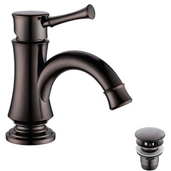 Смеситель для раковины Lemark Peretto LM6306RB Черный кофе