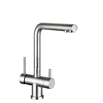 Смеситель для кухни с подключением фильтра Florentina АРЕС 333.20H.2113.900, нержавеющая сталь