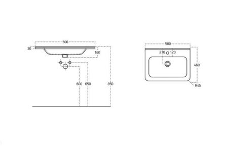 Мебель для ванной комнаты BELBAGNO ALBANO-CER-500, артикул ALBANO-CER-500-2C-SO-RNG