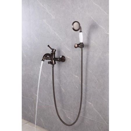 Смеситель для ванны Lemark Peretto LM6302RB Черный кофе