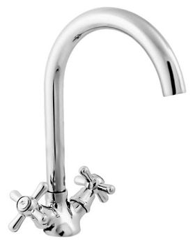 *МОРАВА - Смеситель клас. для мойки, с круглым поворотным носиком, монтаж на мойку