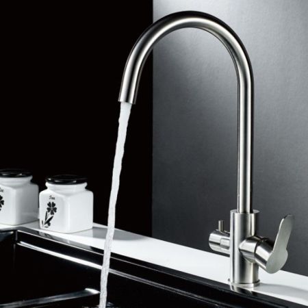 Смеситель для кухни Haiba HB76801, сталь, артикул HB76801