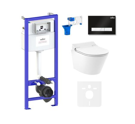 Комплект для подвесного унитаза 7 в 1 Lavinia Boho Relfix Smart V-Clean 87561190, артикул 87561190