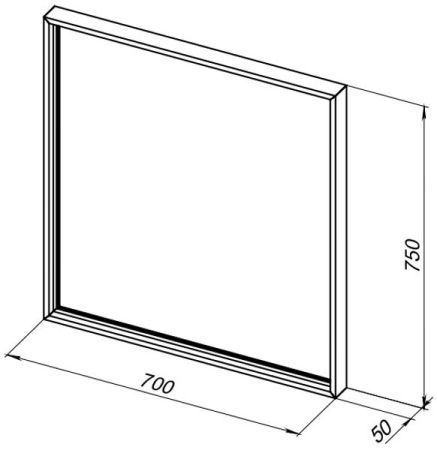 Зеркало De Aqua Алюминиум 70 LED медь, артикул 00261708