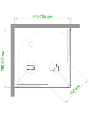 Душевой уголок Royal Bath RB HPD-C 80х75х200 (матовое), артикул RB7580HPD-C
