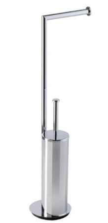 Stil Haus Medea, стойка h62 см: бумагодержатель/ерш металлический, цвет черный матовый, артикул ME20(23)