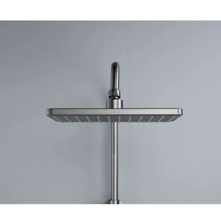 Душевая система Knotlor KN-62/GM, вороненая сталь, артикул KN-62/GM