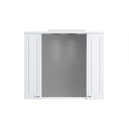 M41MPX0851WG Palace One, зеркало, частично зеркальный шкаф, 85 см, с подсветкой, белый, глянец, артикул M41MPX0851WG