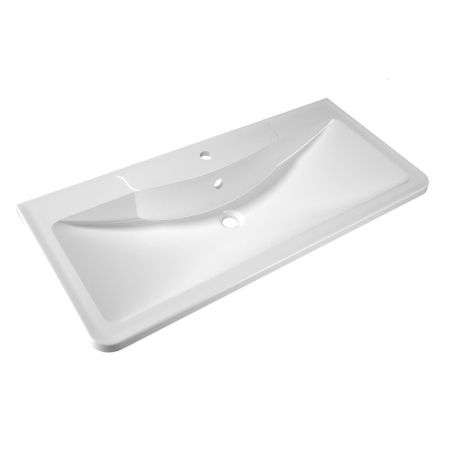 Раковина Florentina Аллегро 100 см 10.020.01000.001, белая, артикул 10.020.01000.001