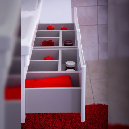 Комплект мебели для ванной Бриклаер ВЕГА 125, белый, артикул ВЕГА 125