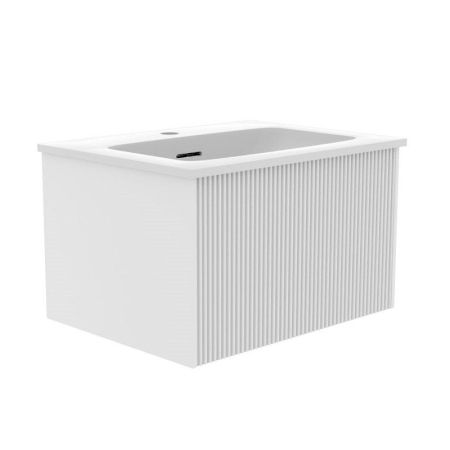 Тумба под раковину подвесная La Fenice Terra FNC-01-TER-B-60, белая, артикул FNC-01-TER-B-60