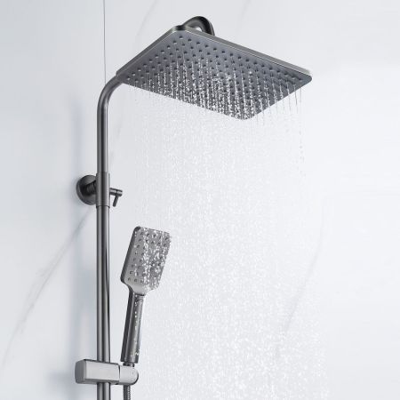 Душевая система Shevanik S8936T, оружейная сталь, артикул S8936T