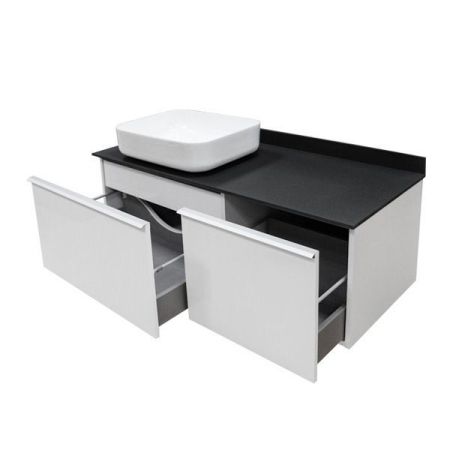 Тумба с раковиной Comforty Милан 120 4136268 подвесная Белая, артикул 4136268