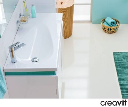 Раковина Creavit Trump 100 TP101-00CB00E-0000 Белая, артикул TP101-00CB00E-0000