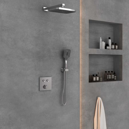 Душевой комплект VSFW-4211CH встраиваемый, 2 режима, хром, артикул VSFW-4211CH