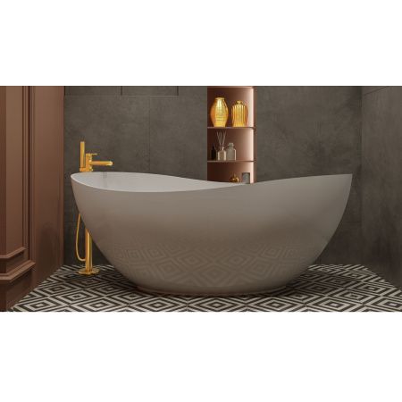 Ванна WHITECROSS Ruby 170x75 (белый глянец) иск. камень