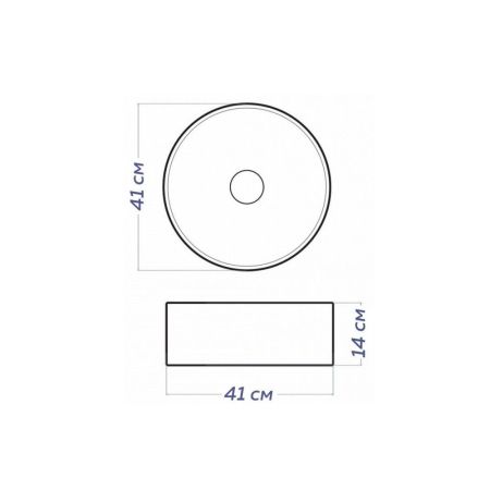 Раковина чаша Maretti EA13NS10-844, белая, артикул EA13NS10-844