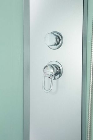 Душевая кабина Erlit Comfort ER3509TP 90x90 задняя стенка Белая стекло матовое