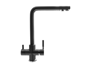 Смеситель ULGRAN Steel 016-002, цвет "черная брашированная сталь" (US-016-002)