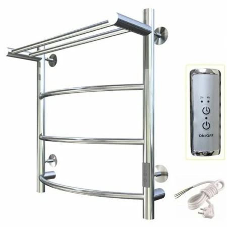 Электрический полотенцесушитель Тругор ПЭК 5 П СП 60x40 с полкой Хром