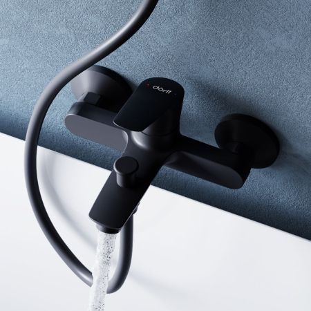 D4011022 Prime new cмеситель для ванны и душа, черный, артикул D4011022