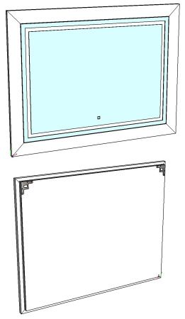 Зеркало LED "Классика 1050*800", сенсор Зеркало LED "Классика 1050*800", сенсор