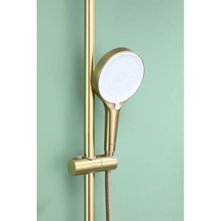Душевая система Raglo R10.24.03, сатин золотой