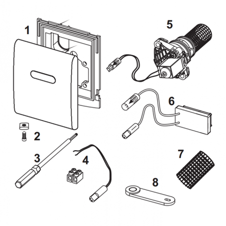 ИК-панель TECEplanus Urinal, нерж. ст., сатин, артикул 9820085
