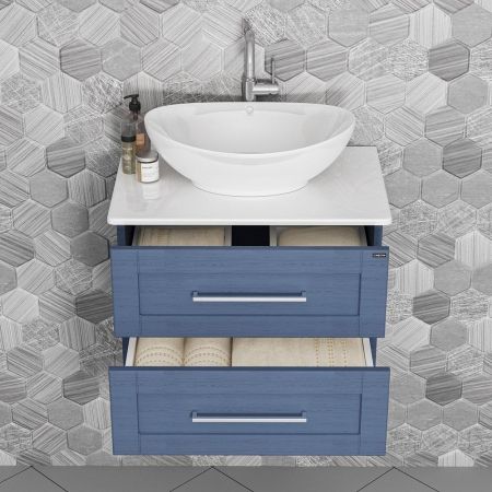 Тумба для умыв. "Венера 70" дуб адриатика,со столешницей, подвес. (ум Гамма 56)