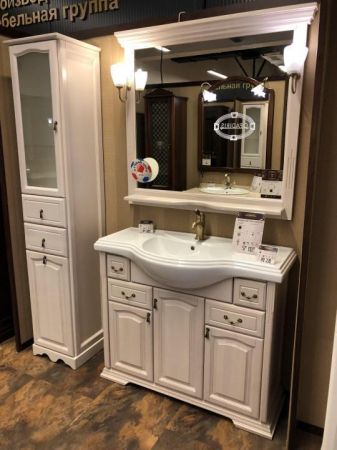 Пенал Риспекто 40 без бельевой корзины левый Opadiris Беленый бук, артикул 