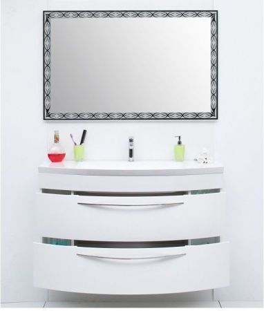 Тумба с раковиной De Aqua Лонг 120 белый, артикул 00212711