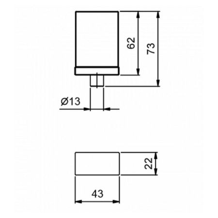 Fantini Venezia Ручка для смесителя, муранское стекло, цвет: хром-синий, артикул 29 02 N448CD