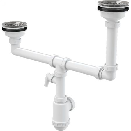 Сифон для кухонной мойки Alcaplast A454P Белый, артикул A454P