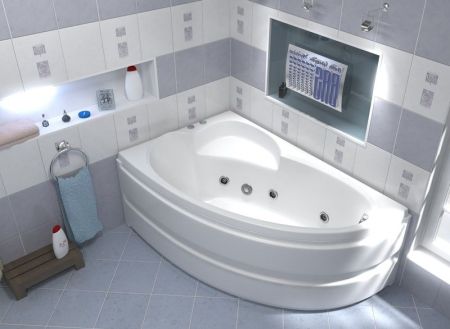 Акриловая ванна Bas Сагра 160x100 L без гидромассажа, артикул В 00031