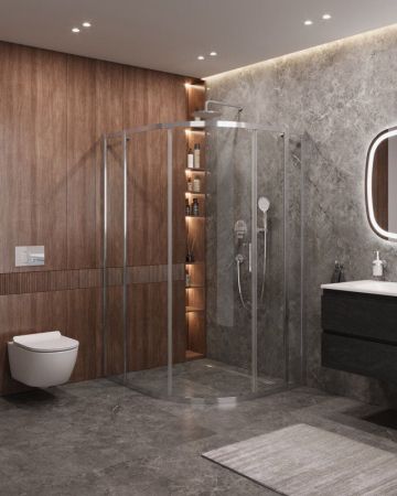 MOLVENO-RH-11-120/110-C-BORO-IV Душевой уголок, артикул MOLVENO-RH-11-120/110-C-BORO-IV