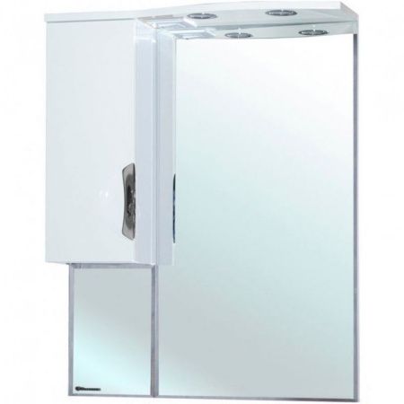 Зеркало со шкафом Bellezza Лагуна 65 4612110002018 с подсветкой L Белое