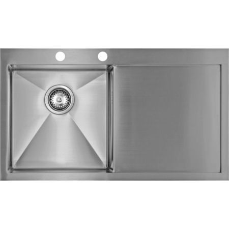 Мойка Seaman Eco Marino SMV-860R, два отверстия (Ø35мм), комплектация с вентиль-автоматом