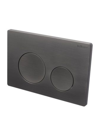 Кнопка смыва BELBAGNO BB-03C-GM, оружейная сталь, артикул BB-03C-GM