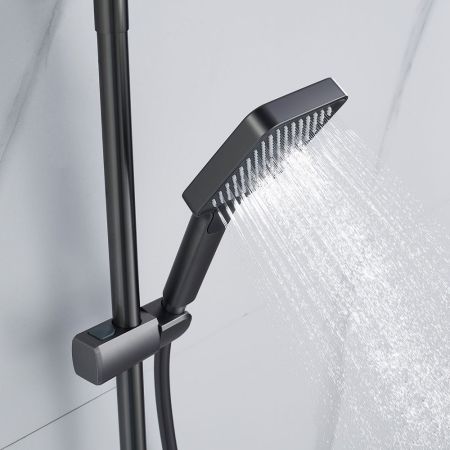 Душевая система Shevanik S4226T, оружейная сталь, артикул S4226T