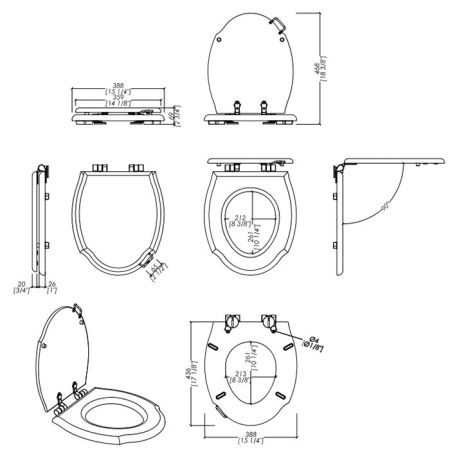 Devon New Etoile Сиденье для унитаза из мдф, цвет: белый лакированный/петли хром (микролифт), артикул 3IBSEBIANETCR