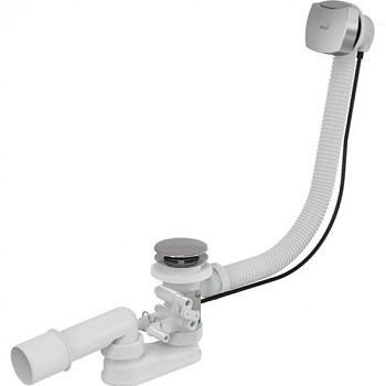 Слив-перелив Alcaplast A566-112122-80 полуавтомат Хром Белый